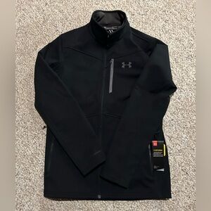 New Under Armour Men's Storm Coldgear Infrared Black Jacket - Size S NWT